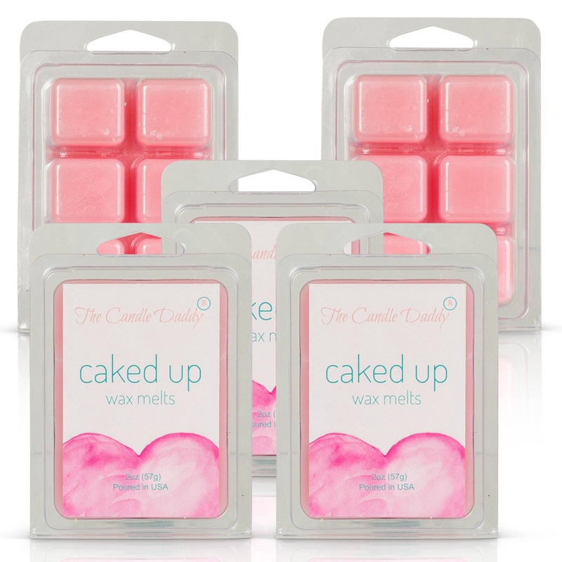 5 Pack – Caked Up – Birthday Cake Scented Wax Melts Cubes – 2 Ounces x 5 Packs = 10 Ounces