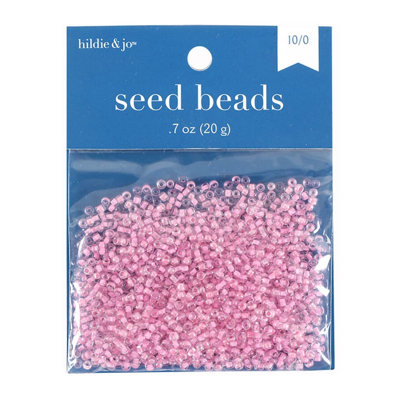 0.7oz Glass Seed Beads – Pink