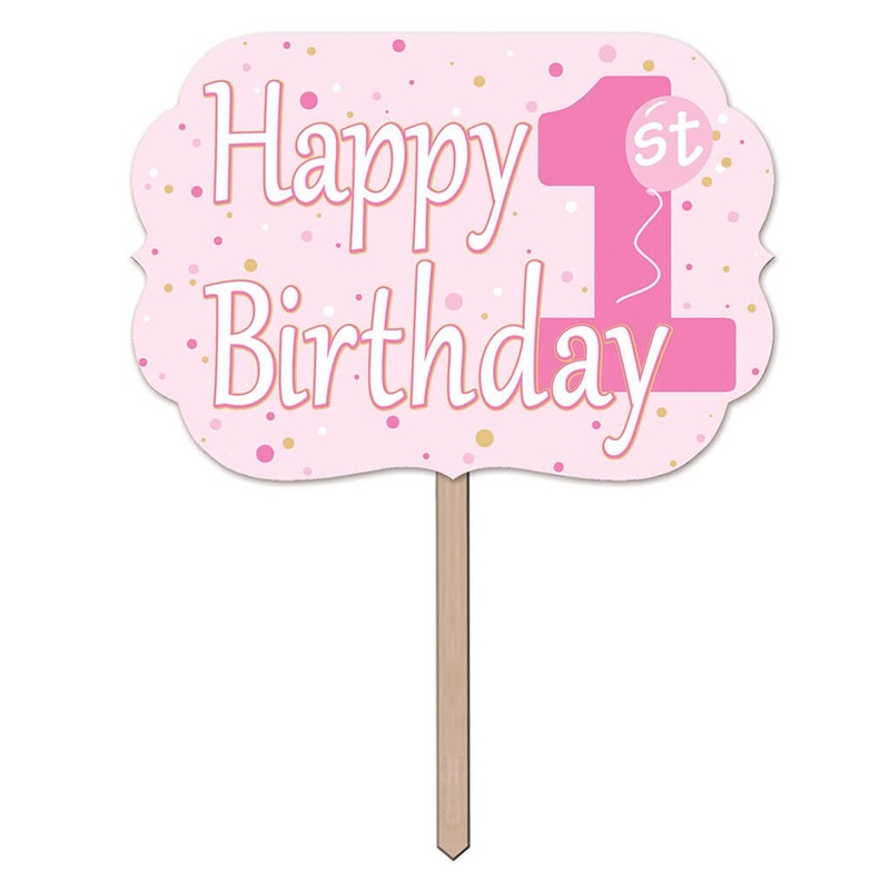 “1st” Birthday Yard Sign, 10in x 14.5in