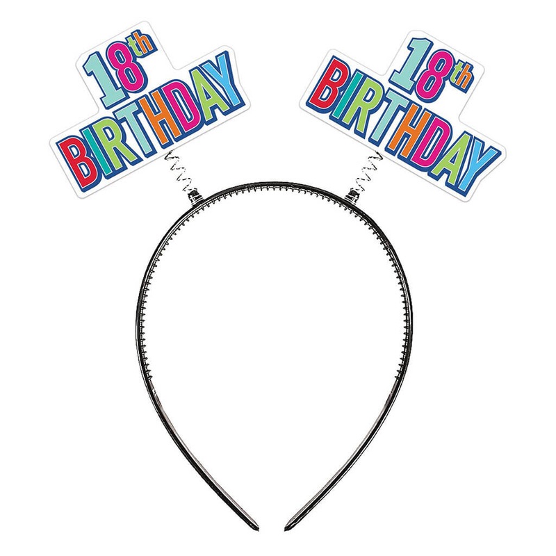 “18th” Birthday Boppers Multicolor