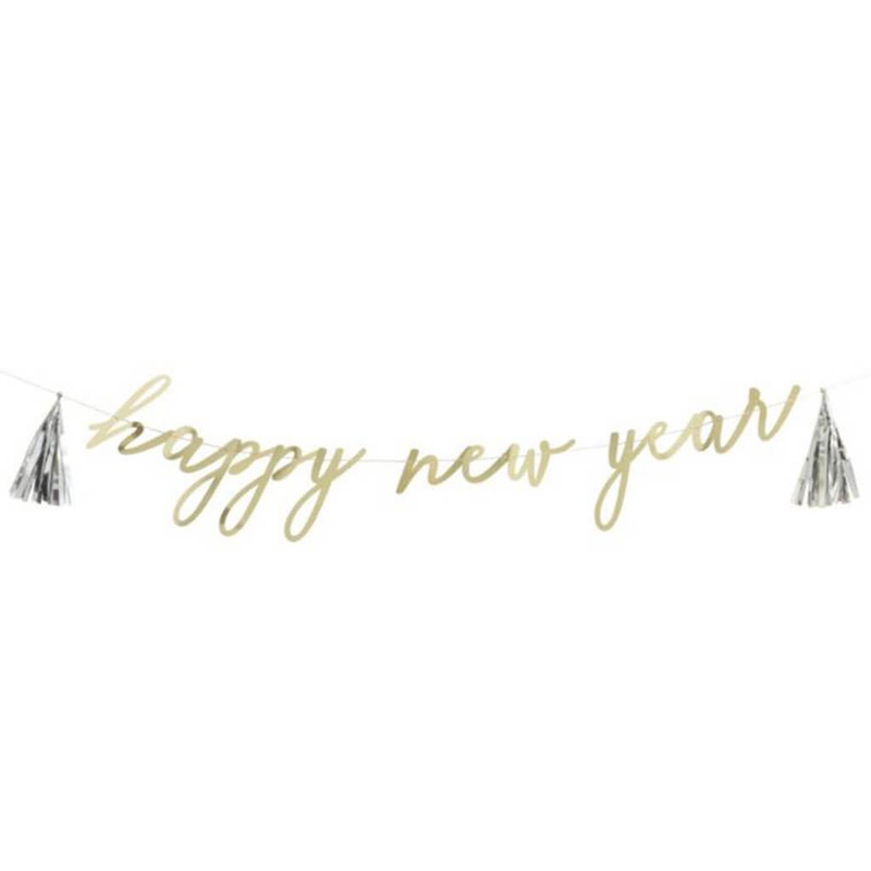 “Happy New Year” Letter Banner