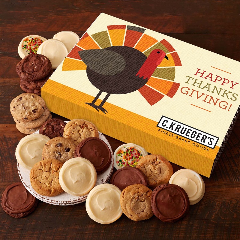 Thanksgiving Cookie Gift Boxes – Select Your Cookies 12 Cookies (2846)